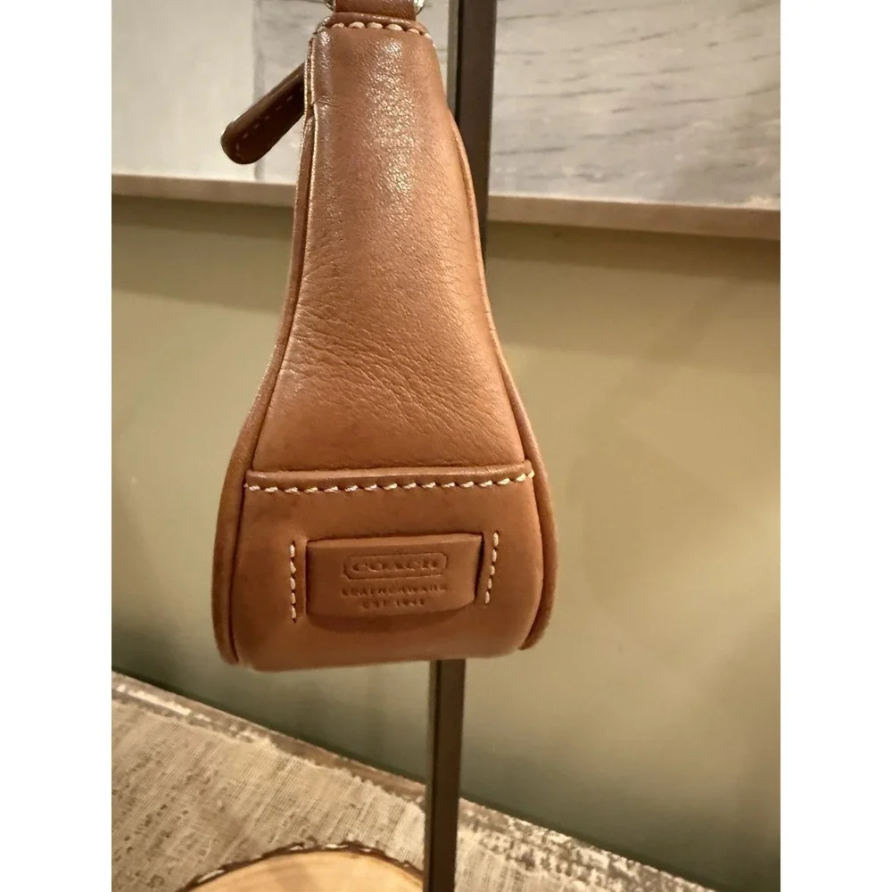 Vintage Coach Demi Hampton Leather Wear Bag Saddle Leather 7785 Shoulder Brown - Picture 14 of 16